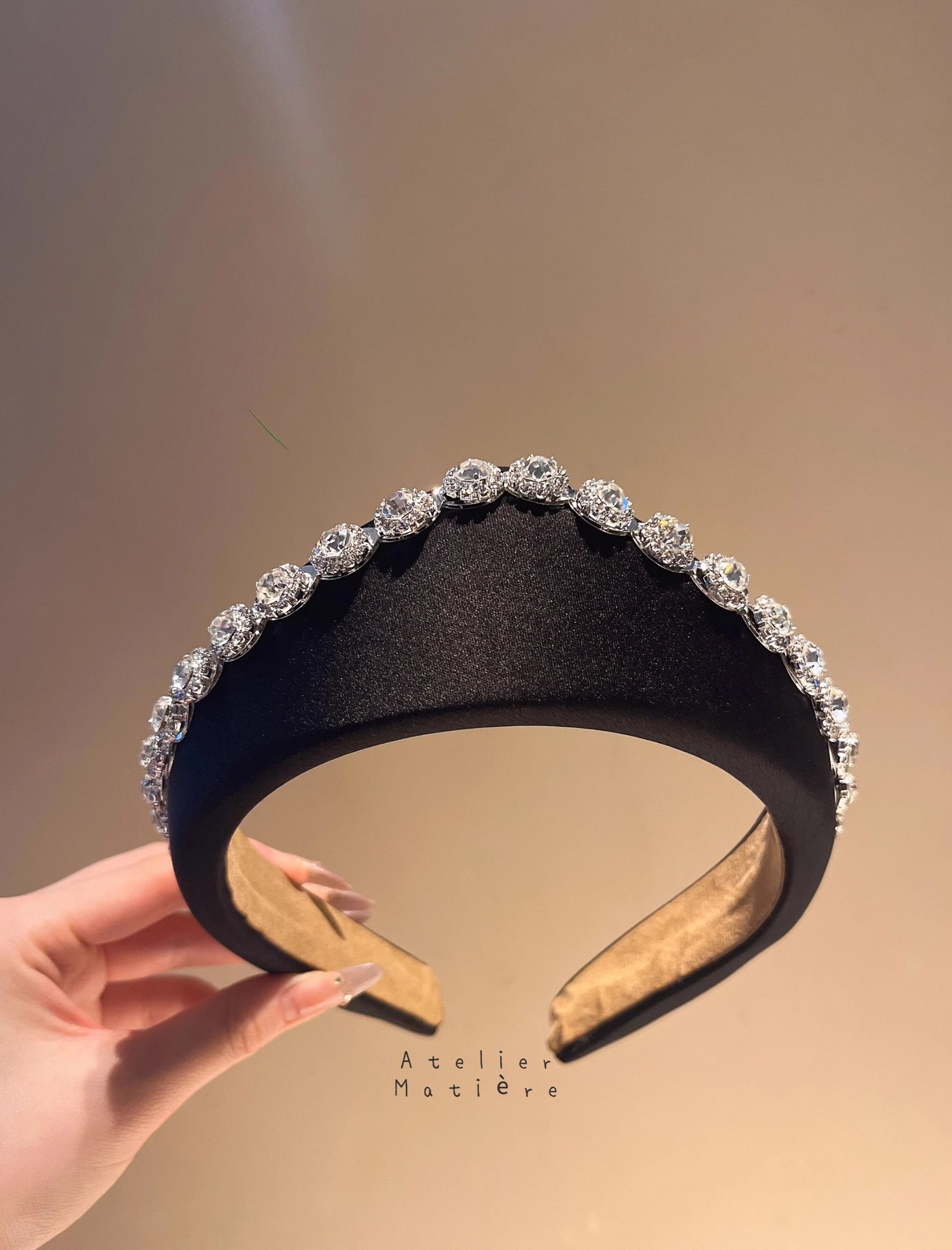 055, Éléments – Couronne de Perles 헤어밴드 웨딩 액세서리 상세 사진 3
