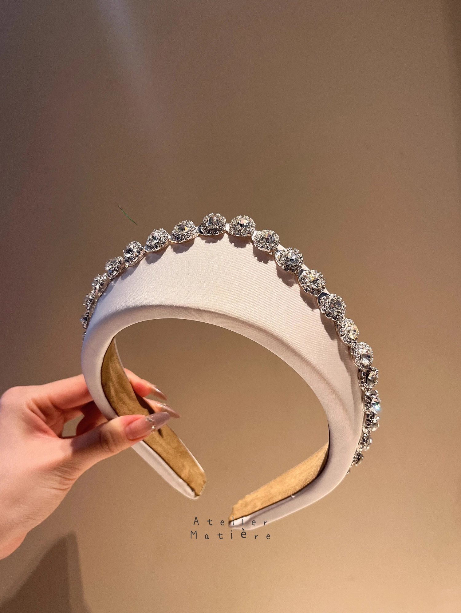 055, Éléments – Couronne de Perles 헤어밴드 웨딩 액세서리 상세 사진 2