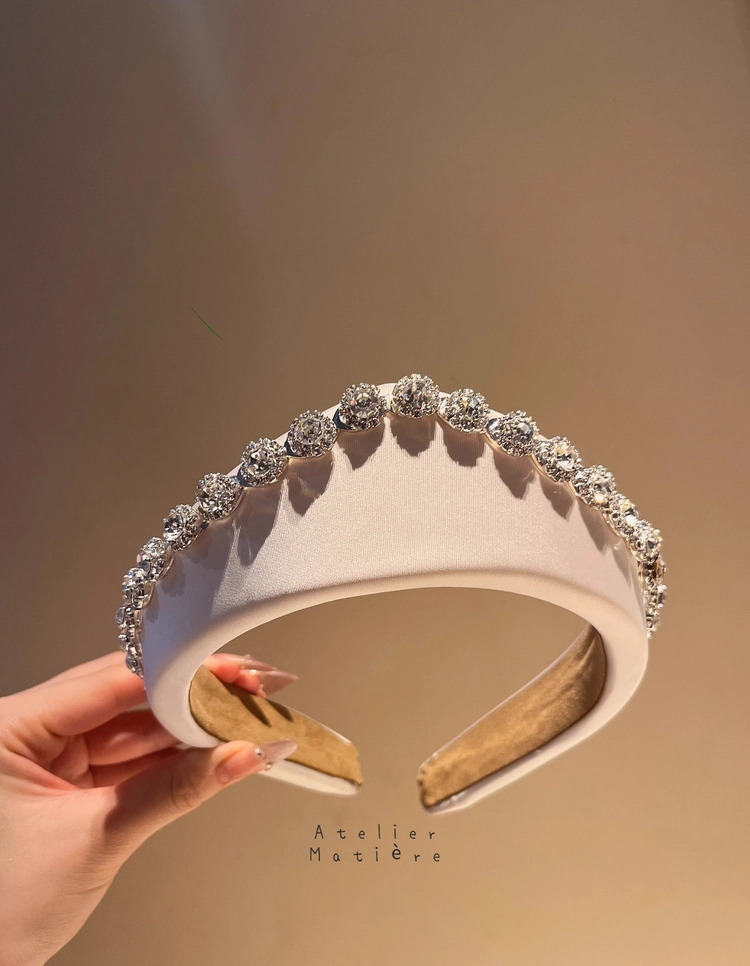 055, Éléments – Couronne de Perles 헤어밴드 — 아틀리에 마티에르 웨딩 액세서리