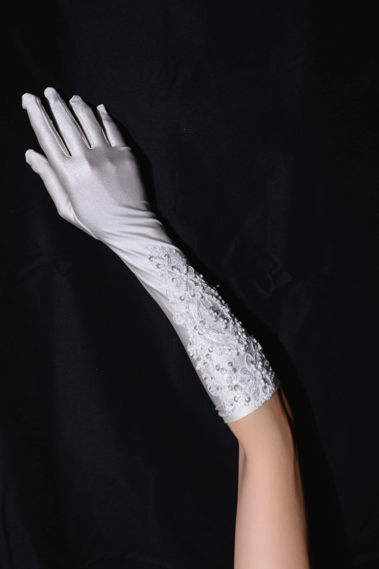 Les Étoiles Gants – 레 에뚜왈 비즈 롱 글러브 — 아틀리에 마티에르 웨딩 액세서리